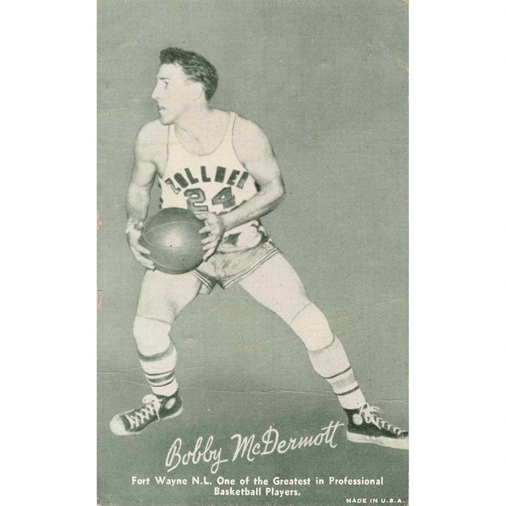 Vintage Bobby McDermott Fort Wayne N.L. Zollner Pistons Basketball Card